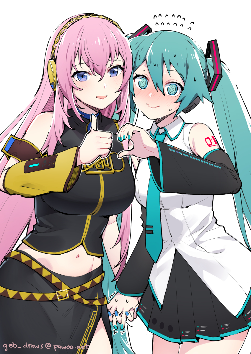 This is a pixiv picture whose title is 👍♥.