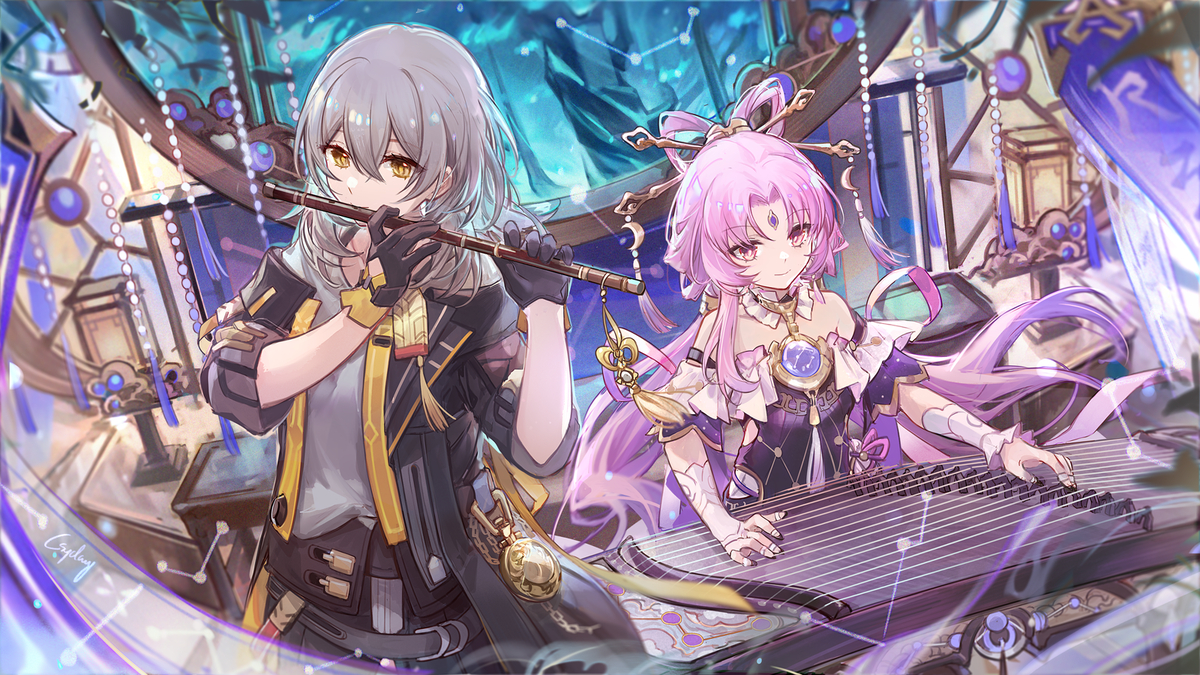 This is a pixiv picture whose title is Galaxy🎼Concert.