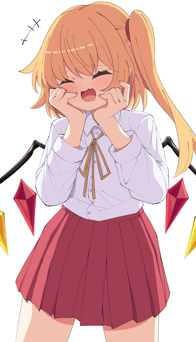 This is a pixiv picture whose title is 制服フランちゃん.