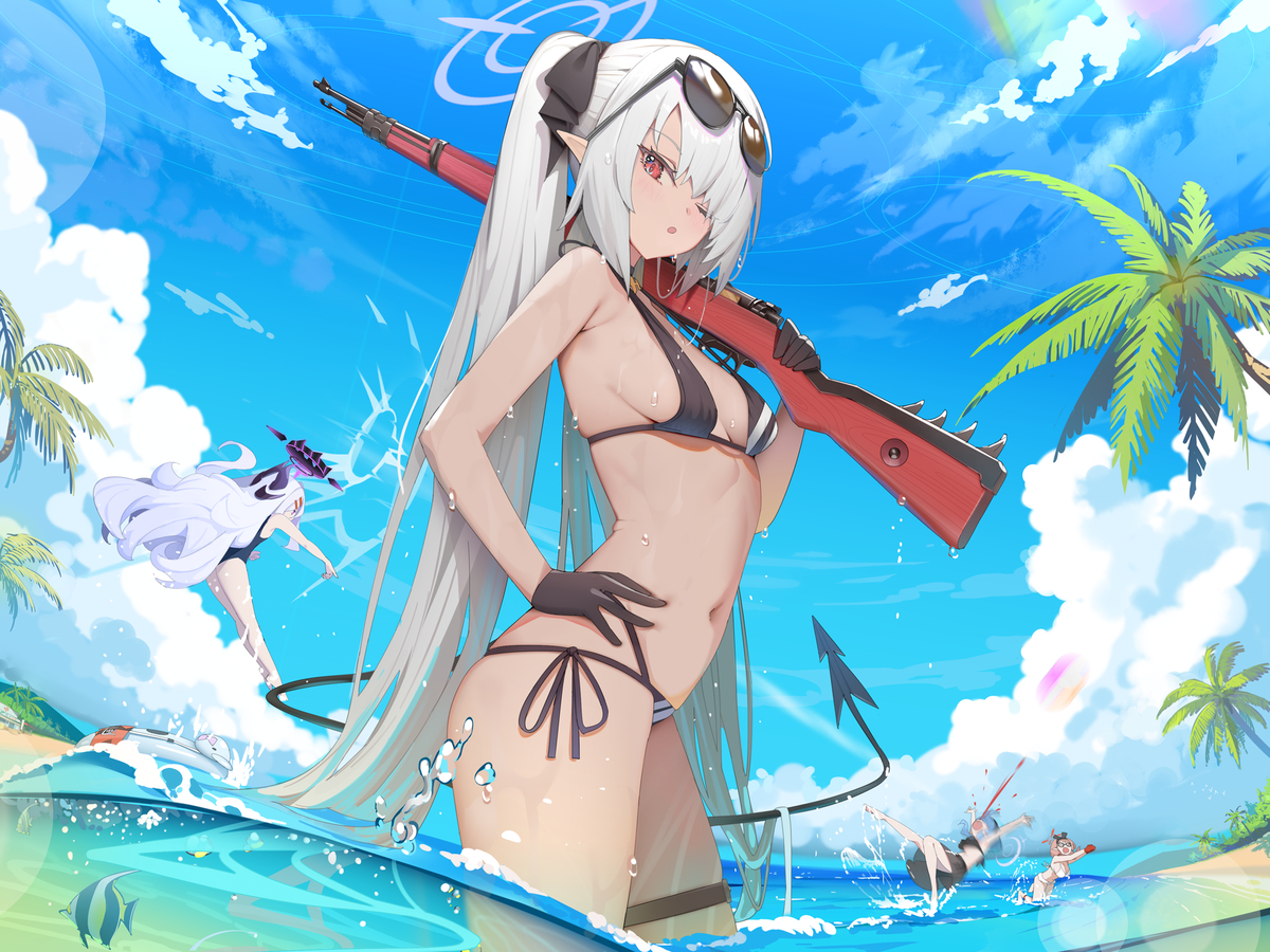 This is a pixiv picture whose title is ゲへ夏.