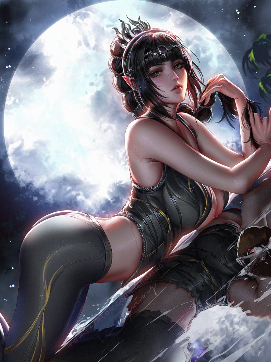This is a pixiv picture whose title is Shadowheart.
