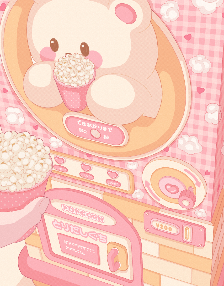 This is a pixiv picture whose title is 🍿💞.