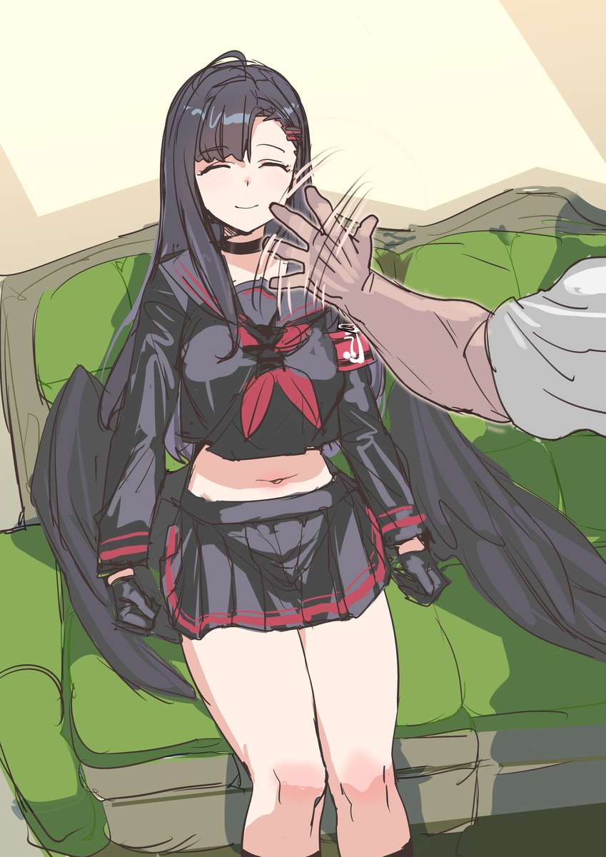 This is a pixiv picture whose title is 寝てる？.