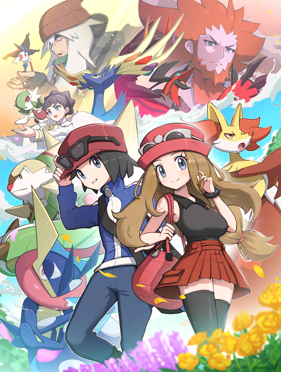 This is a pixiv picture whose title is ポケモンXY.