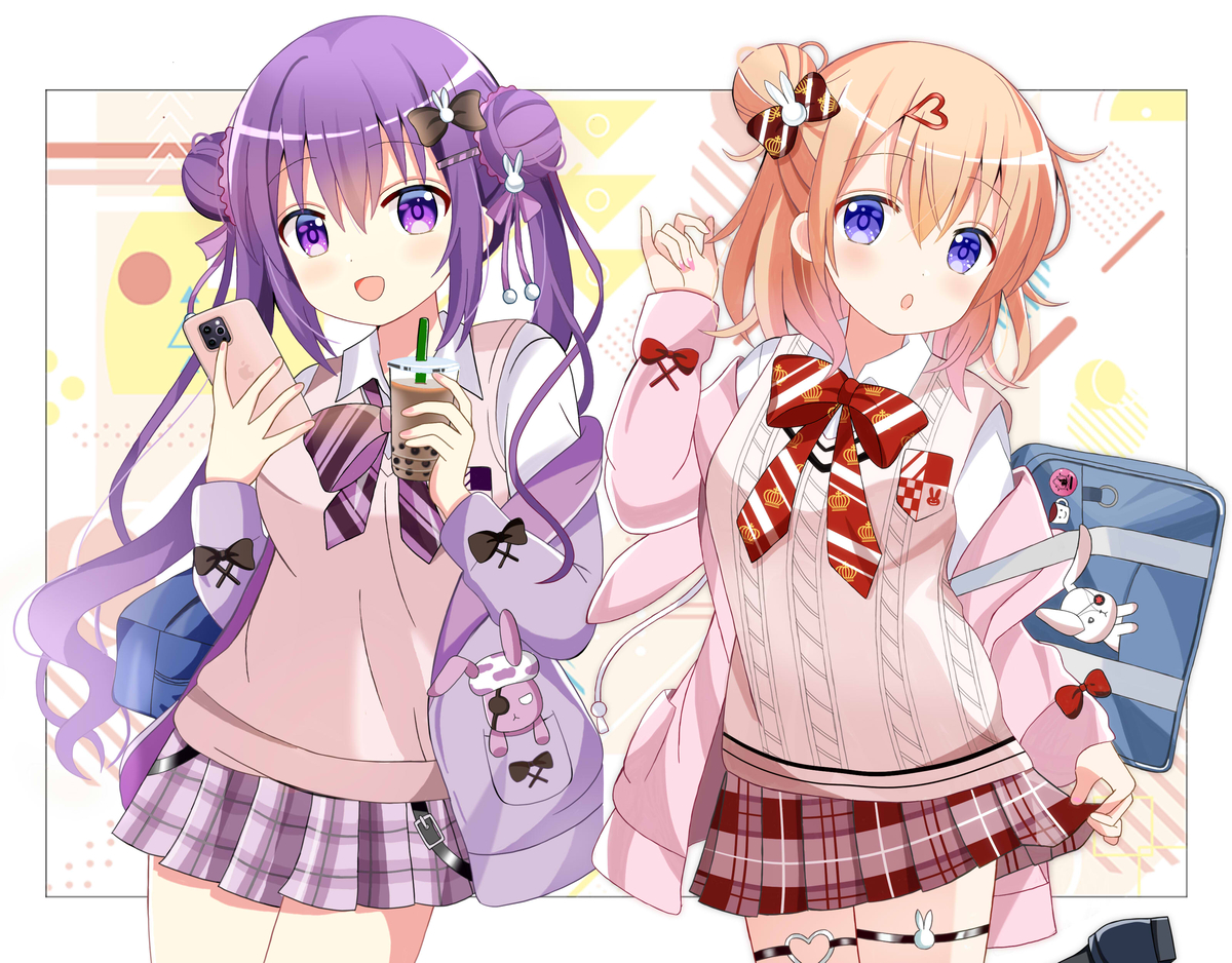 This is a pixiv picture whose title is リゼココ.