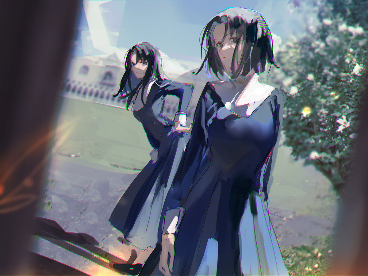 This is a pixiv picture whose title is 秘密の園.