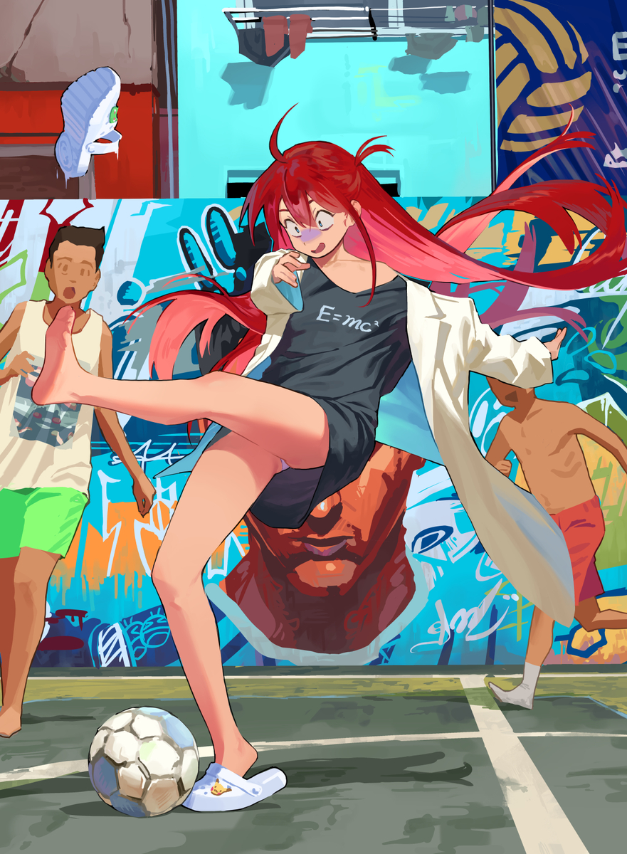 This is a pixiv picture whose title is 大きくて美しいつまずき.