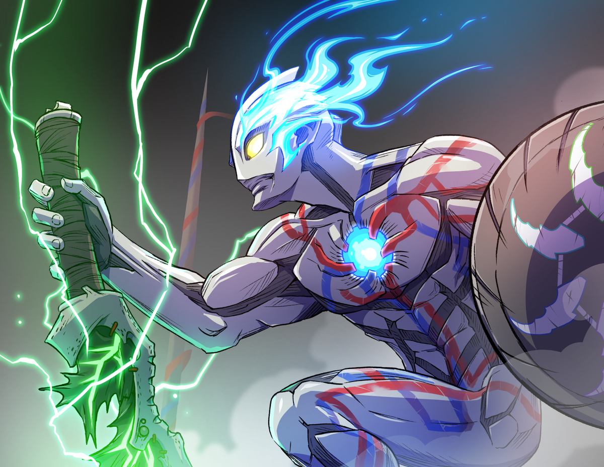 This is a pixiv picture whose title is ウルトラマンブレーザー関連らくがき.