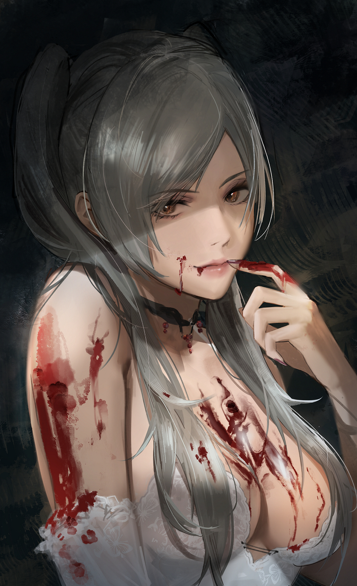 This is a pixiv picture whose title is Bloody Mary Robin.