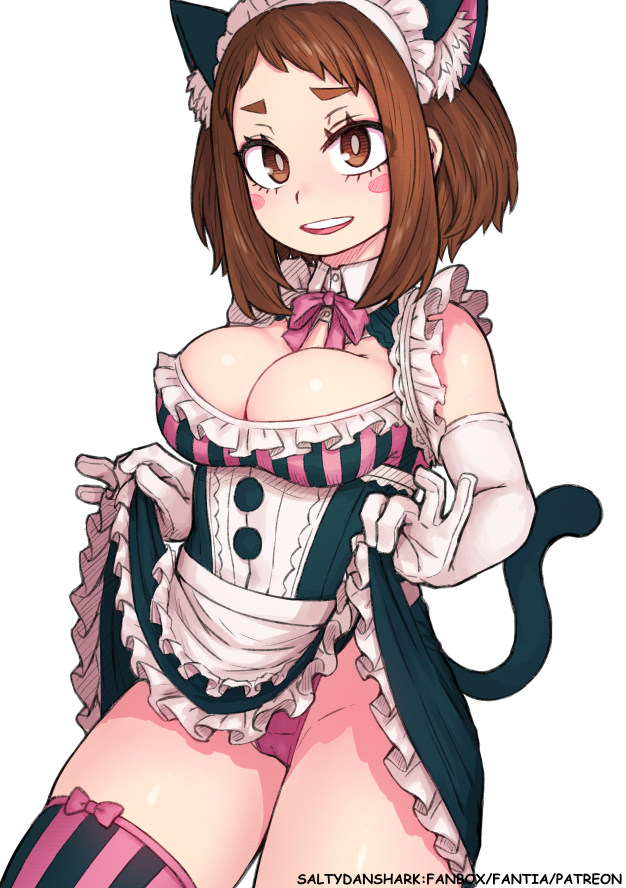 This is a pixiv picture whose title is メイドお茶子ちゃん.