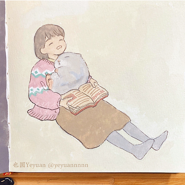 This is a pixiv picture whose title is 寝ちゃった.