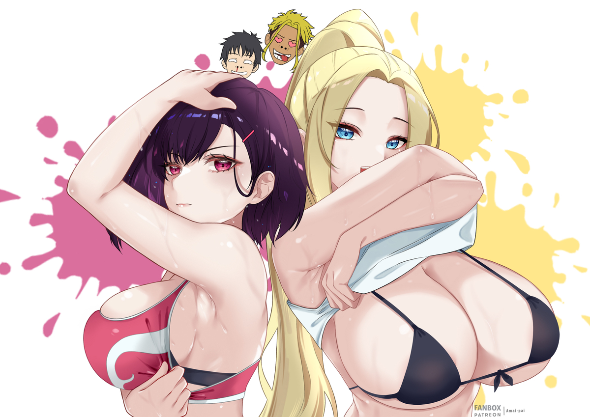 This is a pixiv picture whose title is Shizuka & beatrix.