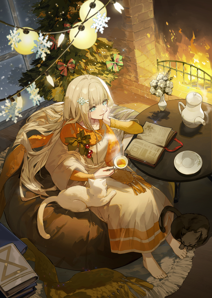 This is a pixiv picture whose title is 金色但是冬天.