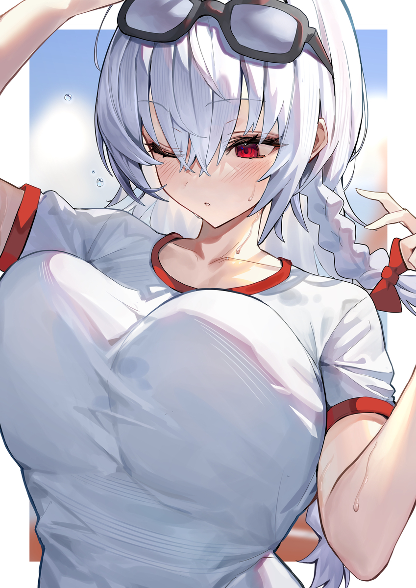 This is a pixiv picture whose title is 黒舘ハルナ.