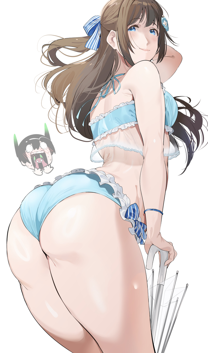 This is a pixiv picture whose title is Shizuku Beach girl.