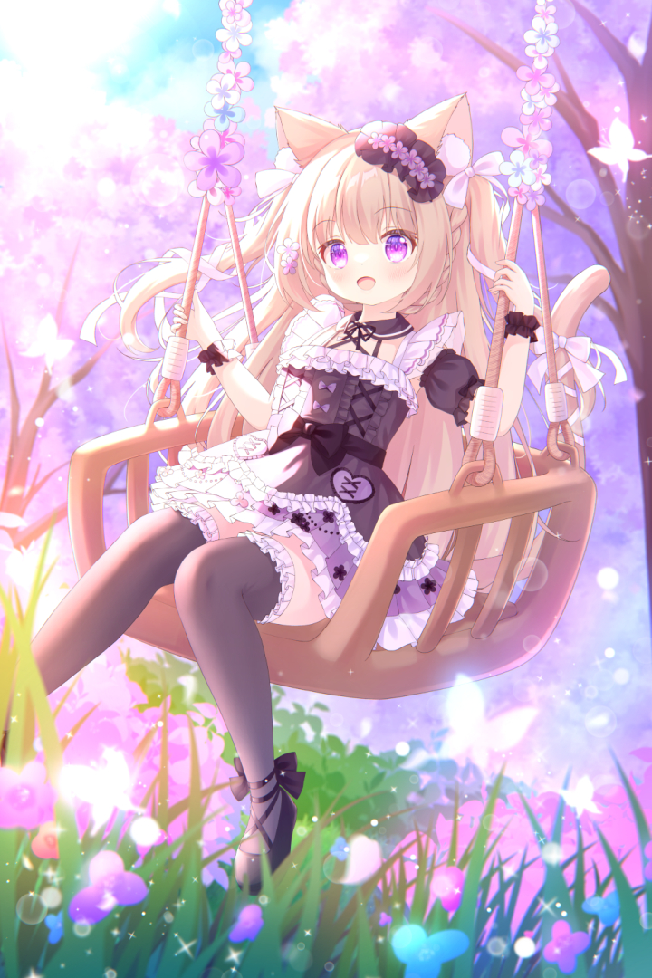 This is a pixiv picture whose title is 【委托】紫罗兰色的花园.