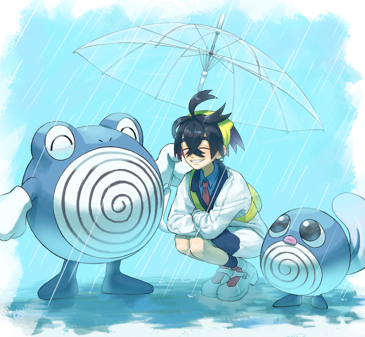 This is a pixiv picture whose title is 雨.