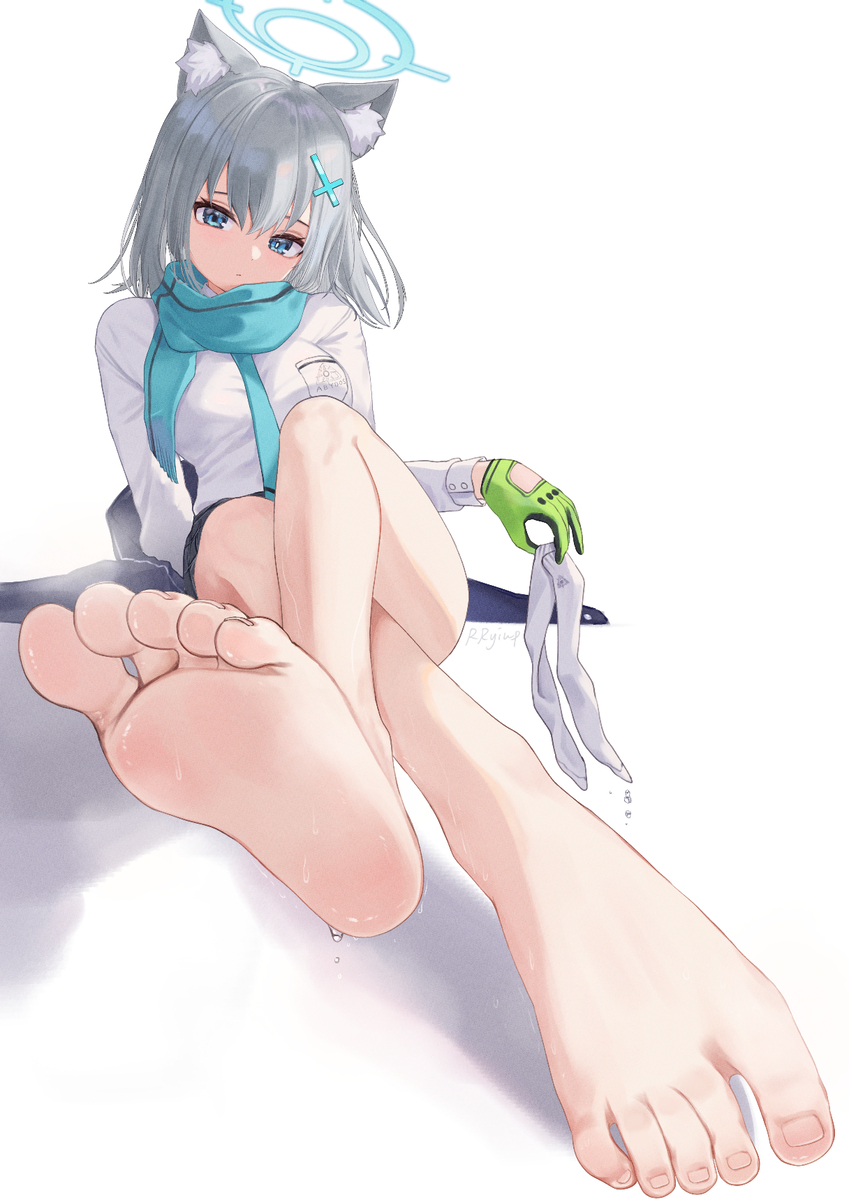 This is a pixiv picture whose title is １８日目　シロコ.