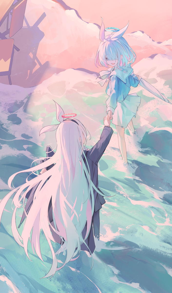 This is a pixiv picture whose title is 退潮.