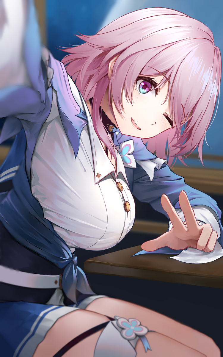 This is a pixiv picture whose title is March 7.