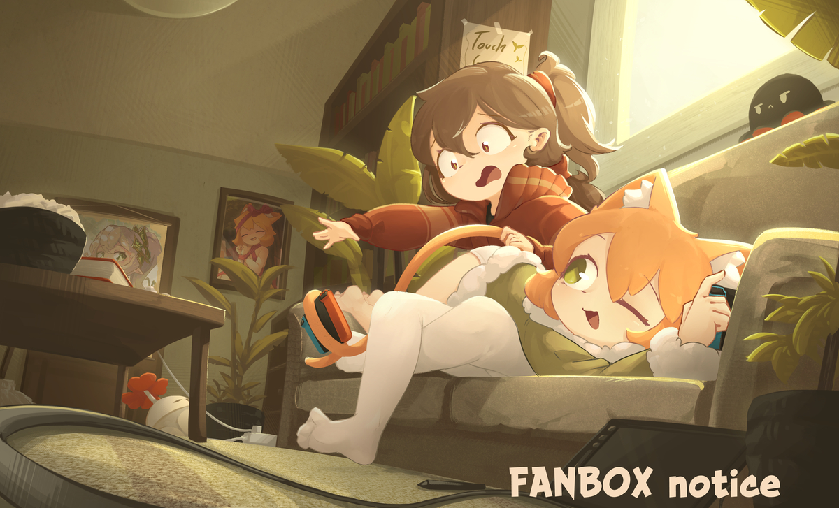 This is a pixiv picture whose title is PixivFANBOXリンク表示用（link display）.