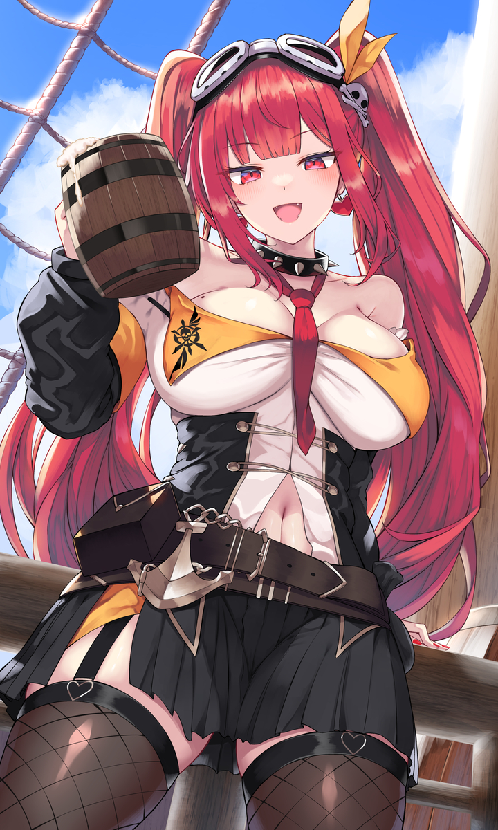 This is a pixiv picture whose title is 潮流の砲手.