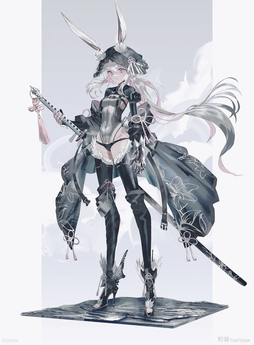 This is a pixiv picture whose title is 白兎.