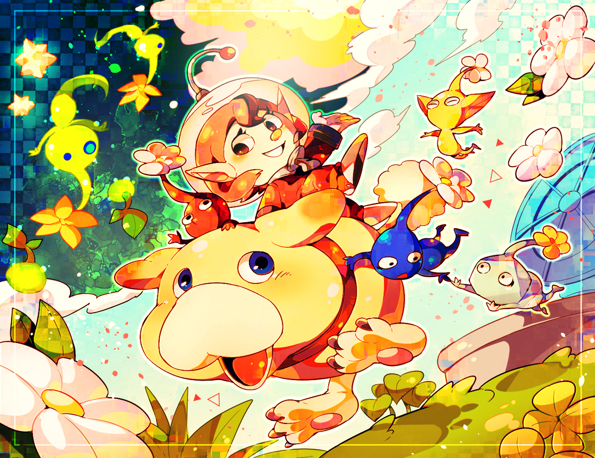 This is a pixiv picture whose title is ピクミン4まとめ.