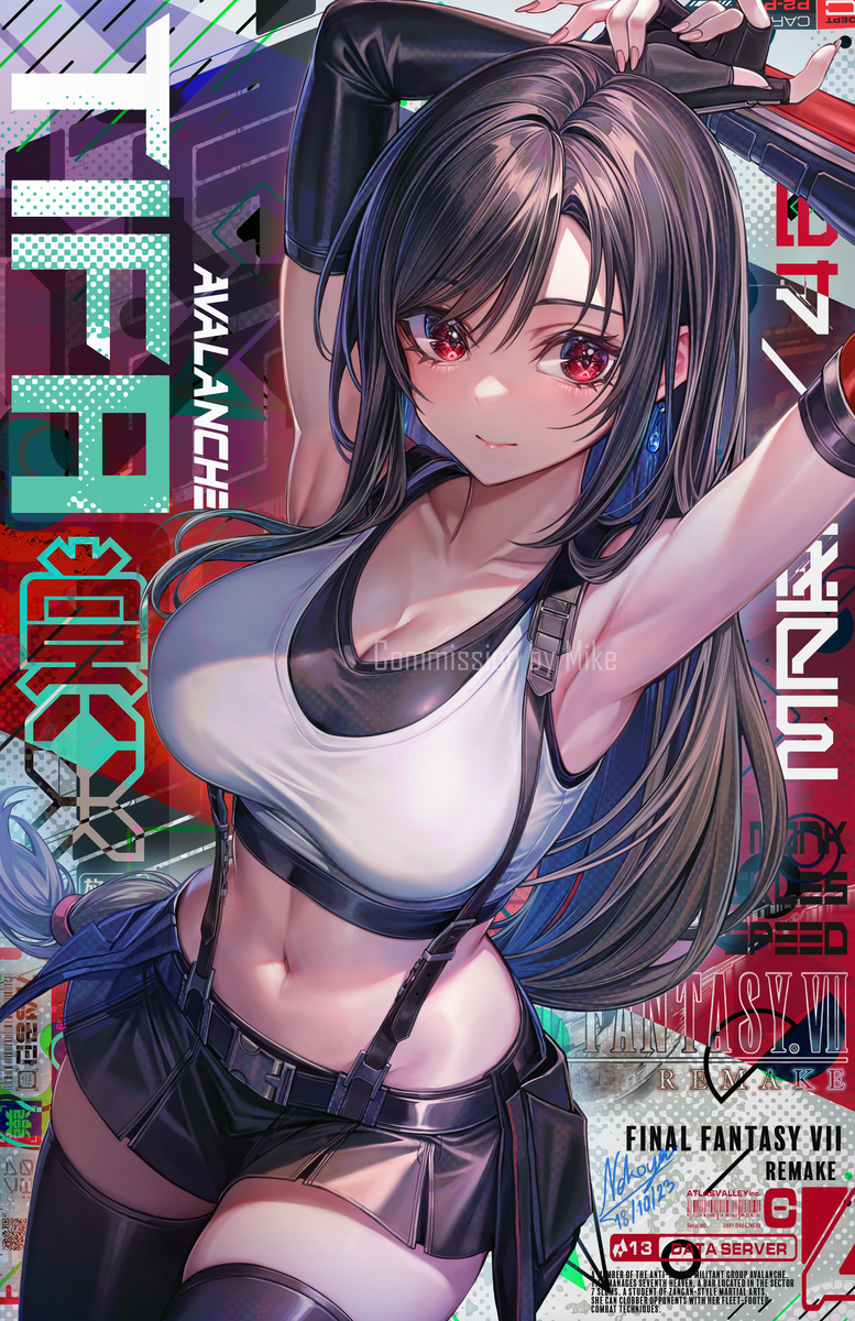 This is a pixiv picture whose title is Tifa｜Commission.