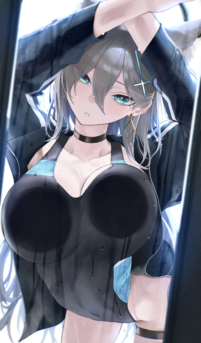 This is a pixiv picture whose title is 乳ワイパークロコ.