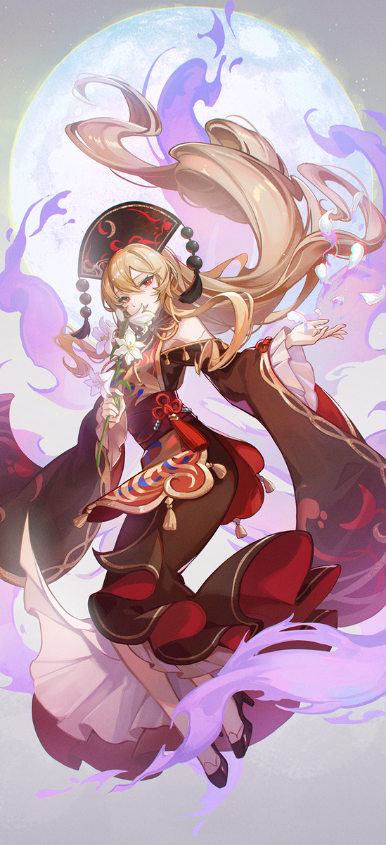 This is a pixiv picture whose title is 純狐.