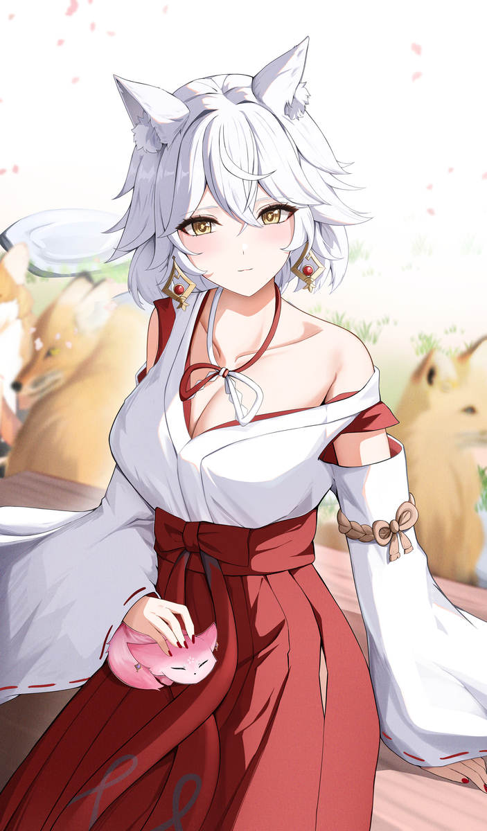 This is a pixiv picture whose title is Kitsune Saiguu.