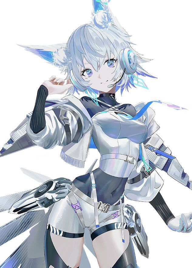 This is a pixiv picture whose title is 狐子 VOICEPEAK.