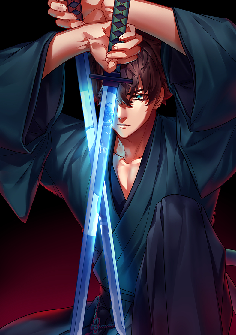This is a pixiv picture whose title is 伊織くん.