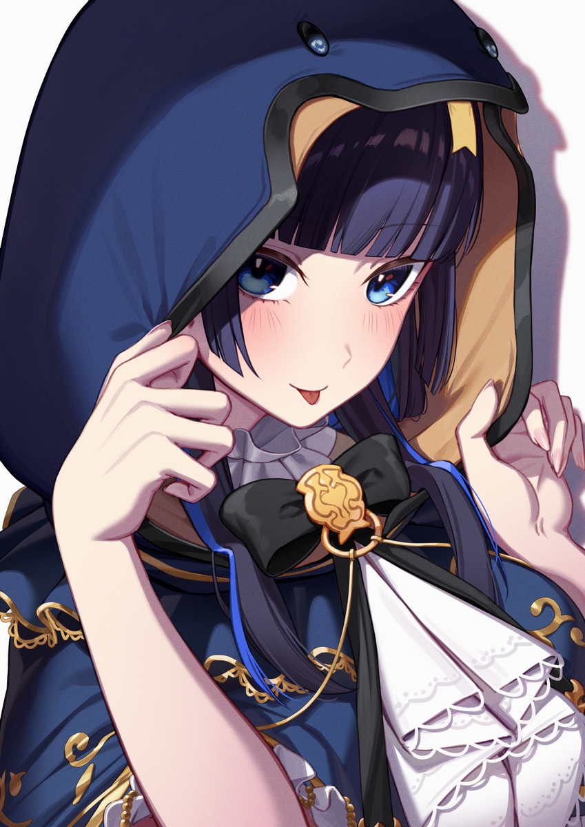 This is a pixiv picture whose title is Kronii Hoodie.