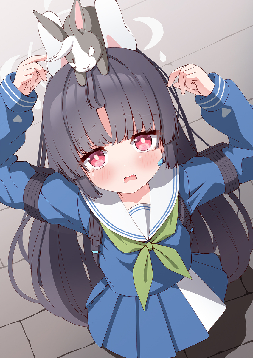 This is a pixiv picture whose title is 「食べないでぇ～～～」.