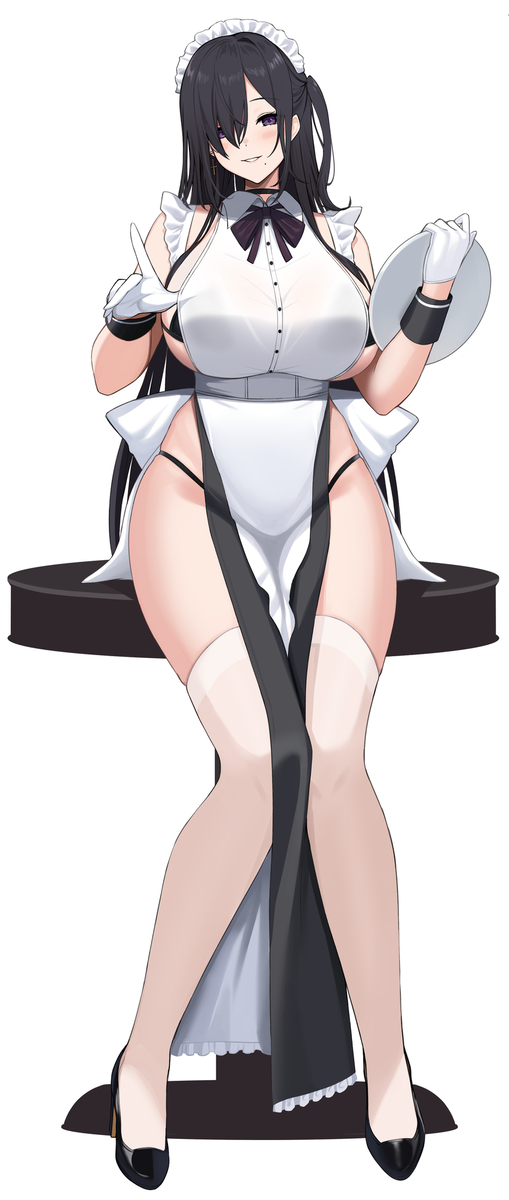 This is a pixiv picture whose title is メイド.