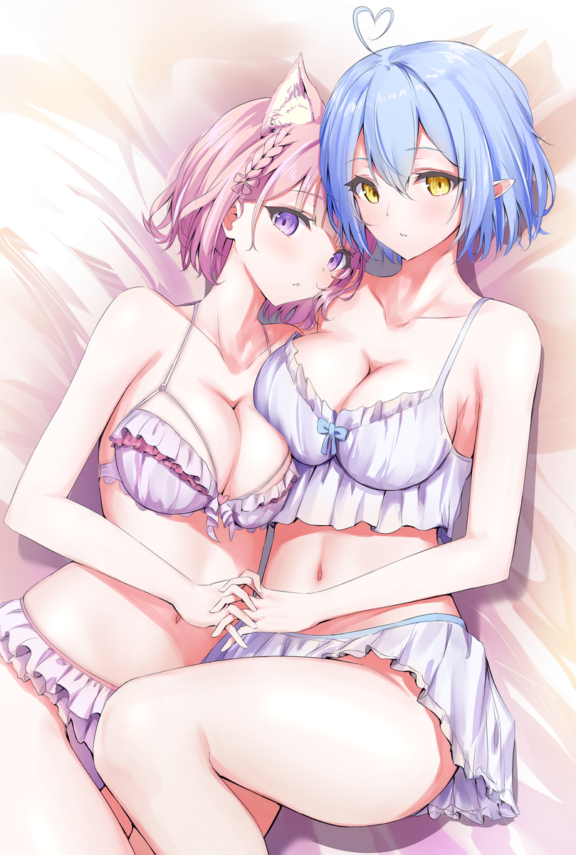 This is a pixiv picture whose title is らみこよ（R18差分あり）.