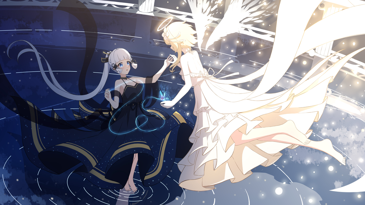 This is a pixiv picture whose title is 荧鹭-天堂坠落-坠落“星黎”的殿堂.