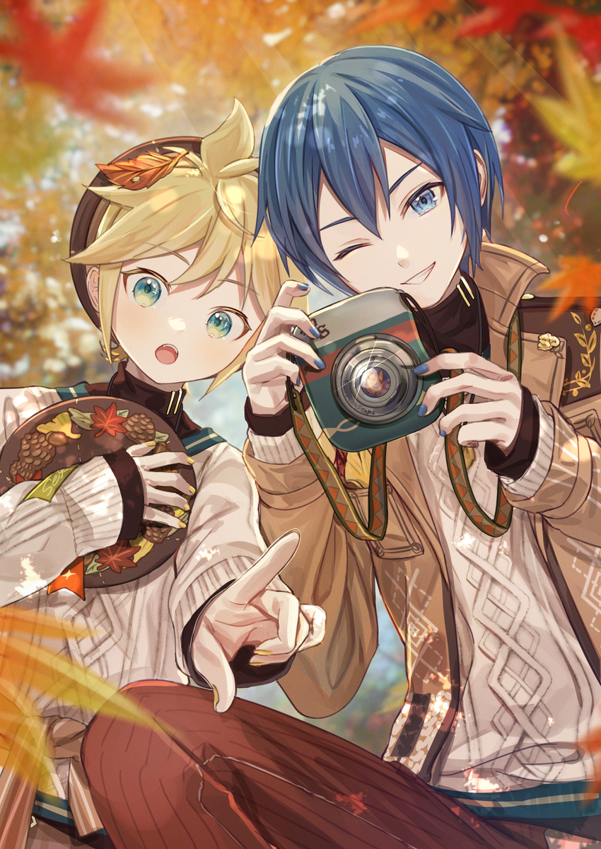 This is a pixiv picture whose title is Fall Fun Steps.