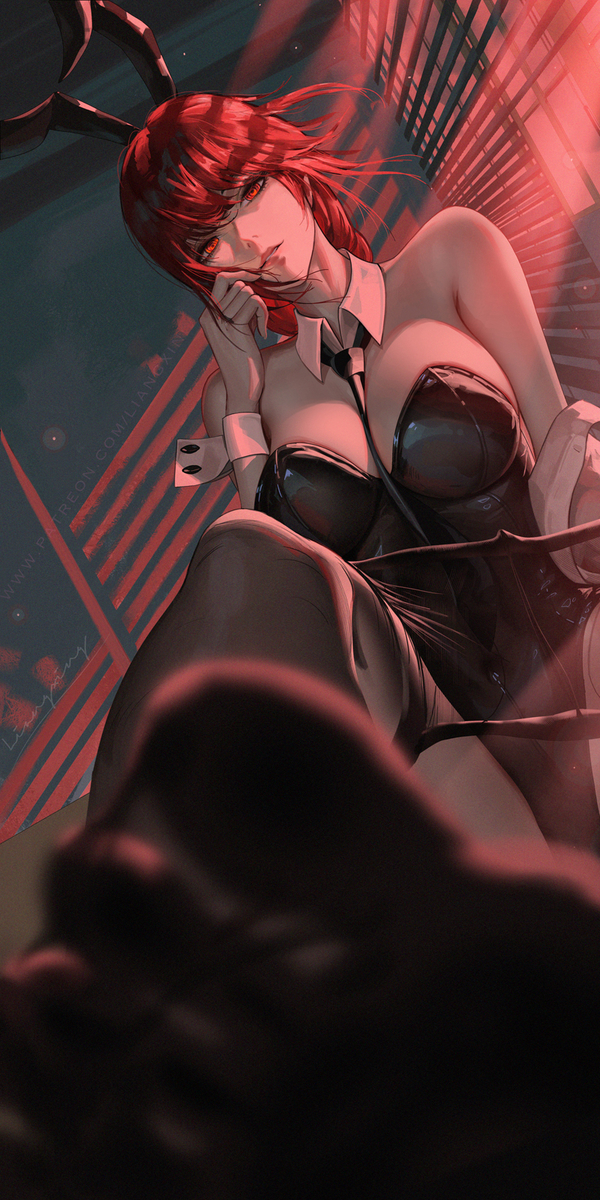 This is a pixiv picture whose title is Makima Bunny.