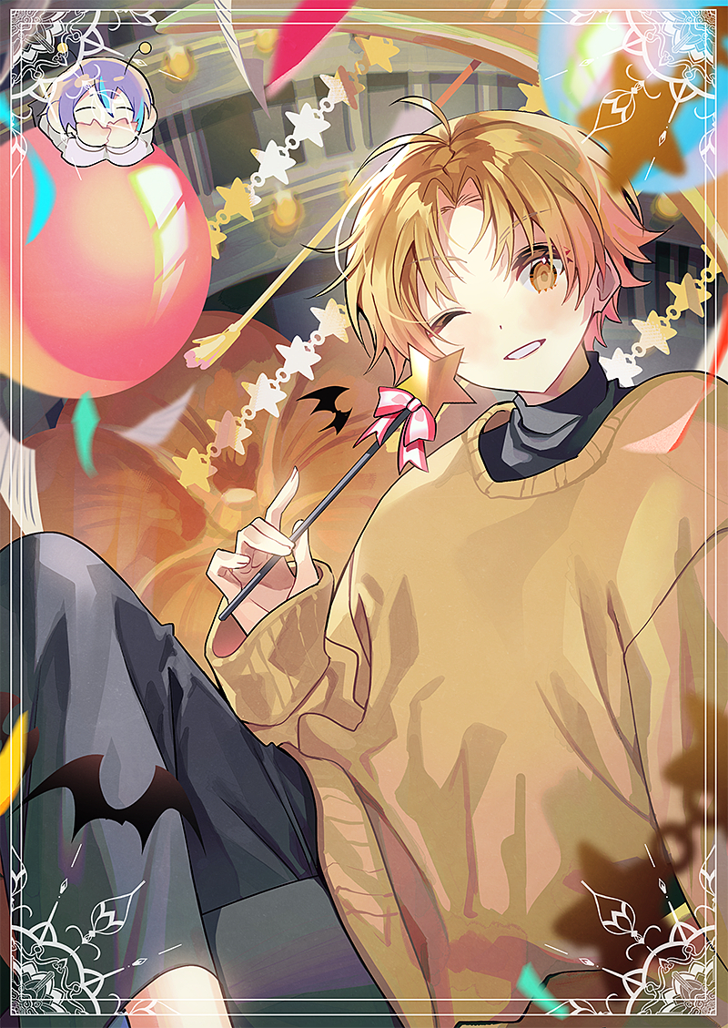 This is a pixiv picture whose title is Halloween.