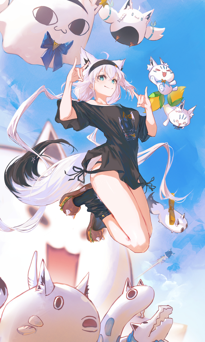 This is a pixiv picture whose title is JUMP!.