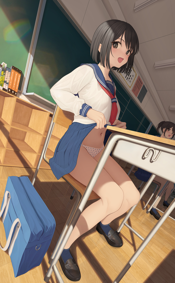 This is a pixiv picture whose title is 「ねぇ、みてみて♪」.