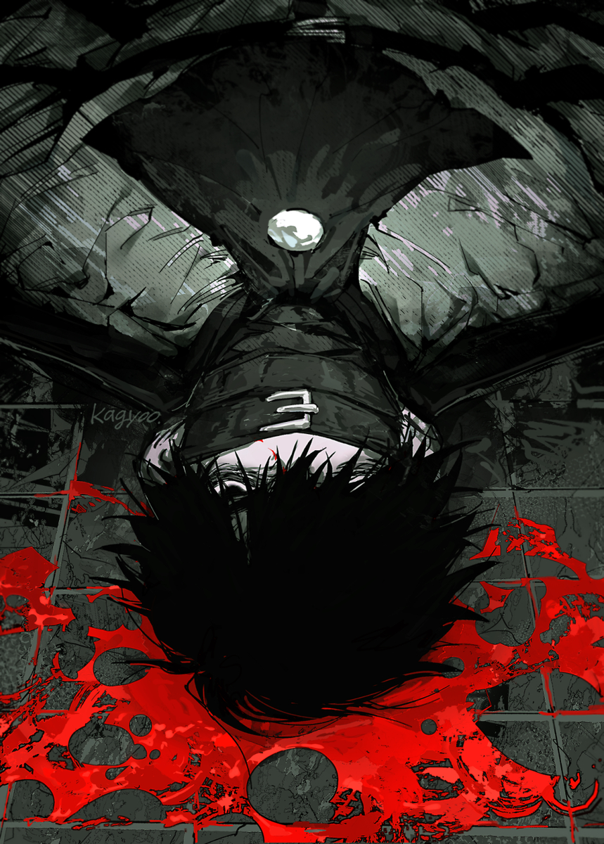 This is a pixiv picture whose title is 殺人者.