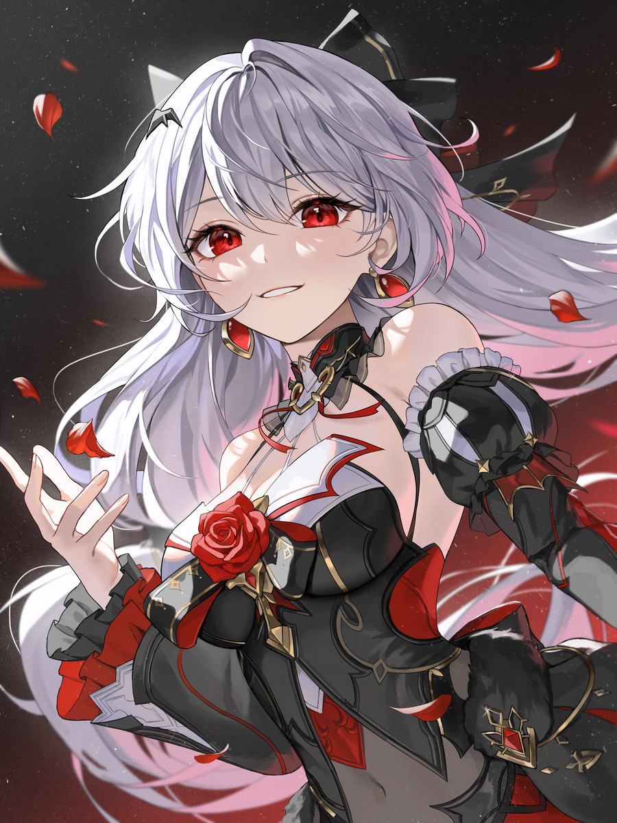 This is a pixiv picture whose title is 月下誓约.