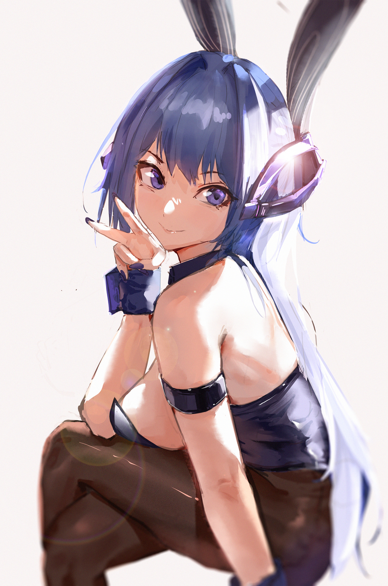 This is a pixiv picture whose title is bunny.