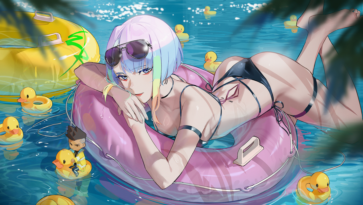 This is a pixiv picture whose title is 👙In the water.