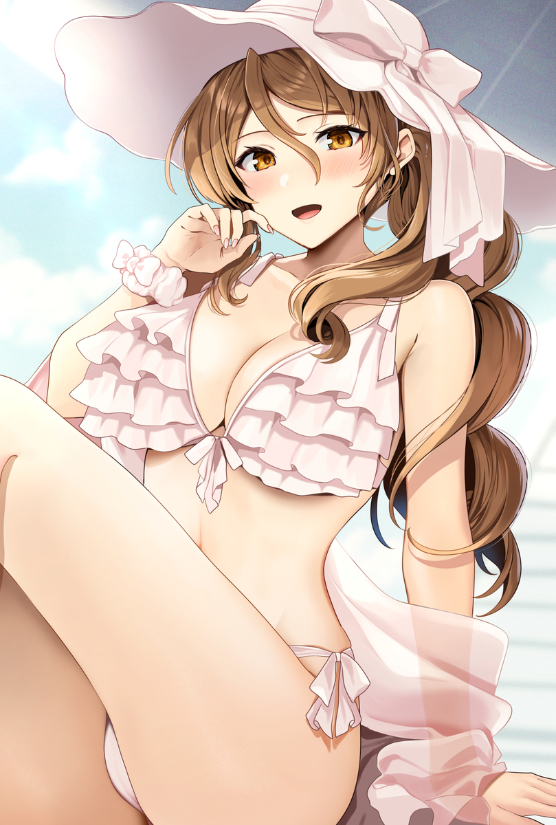 This is a pixiv picture whose title is 水着リットリオ.