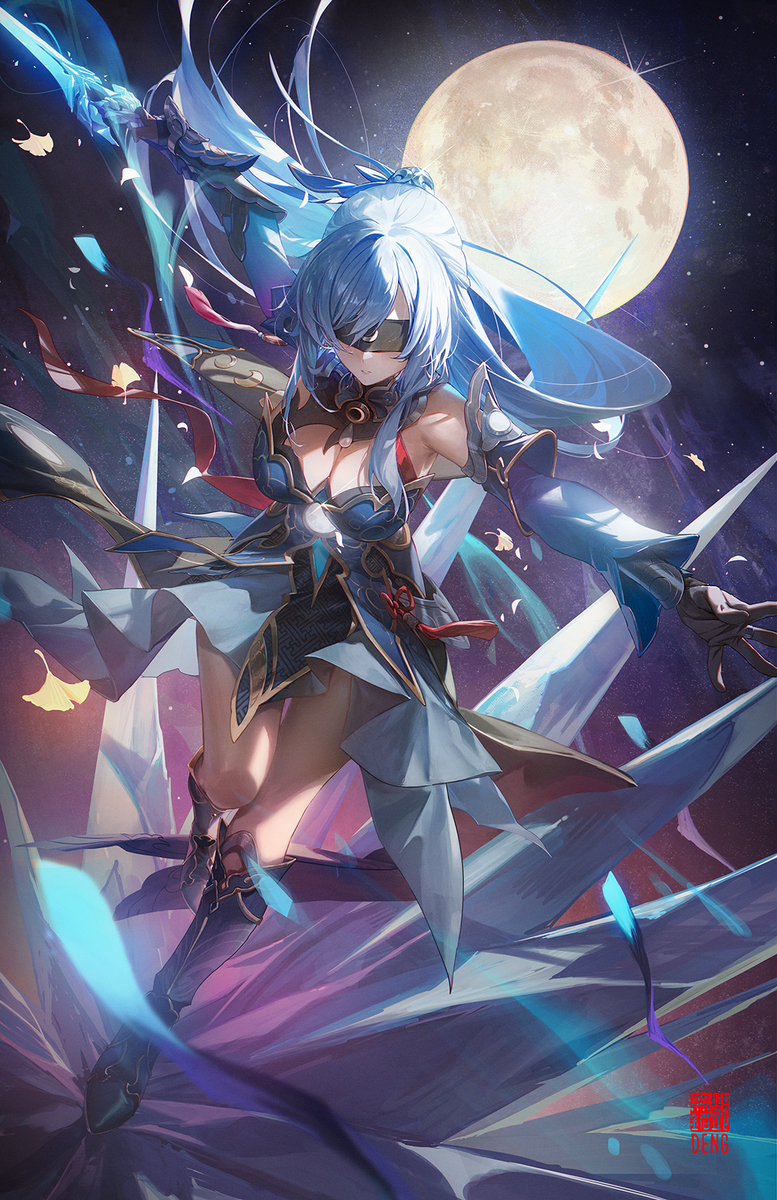 This is a pixiv picture whose title is 镜流 Jingliu.